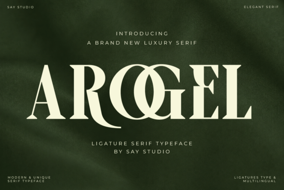 Arogel: A Serif Font for Elegance and Modern Refinement