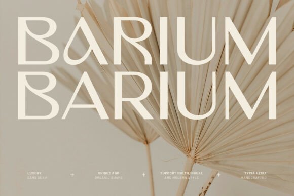 Barium: A Font for Crafters Who Demand Beauty and Function