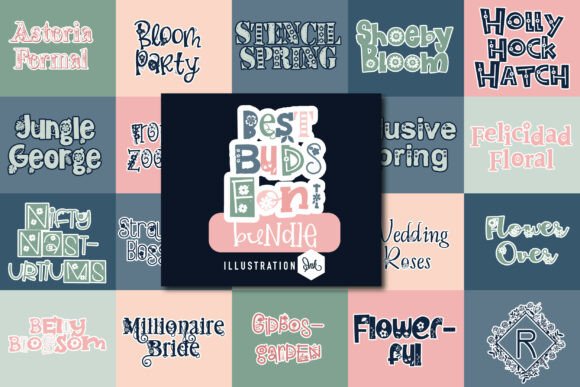 Best Buds: A Floral Font Bundle That Breathes Life into Branding
