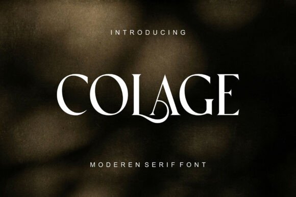 Colage: A Serif Font for Editorial Elegance and Visual Impact