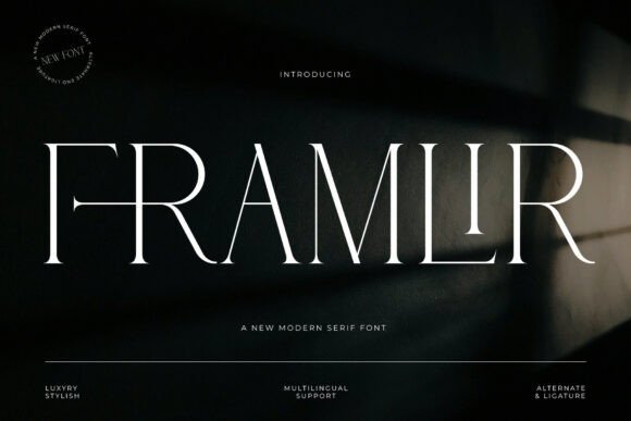 Framlir: A Serif Font for Crafting Elegance
