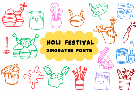 Holi Festival: A Creative Font for Branding Projects