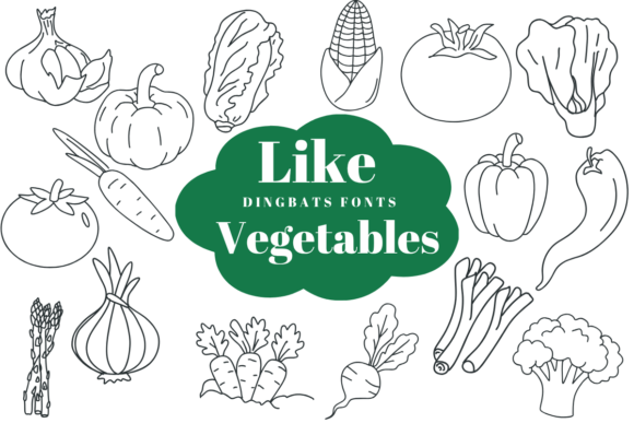 Like Vegetables: A Sketchy Typographic Delight