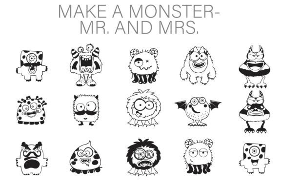 Make-a-monster Mr and Mrs: A Spooky Typeface for Branding Magic
