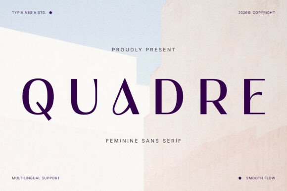 Quadre β A Modern Luxury Sans Serif for Premium Branding