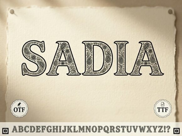 Sadia: A Font for Thoughtful Design