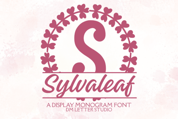 Sylvaleaf Split Monogram: A Woodland-Inspired Font for Crafters and Designers