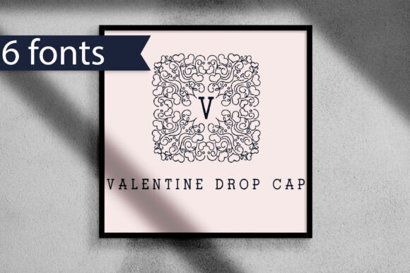Valentine Drop Cap: A Font for Heartfelt Craft Projects