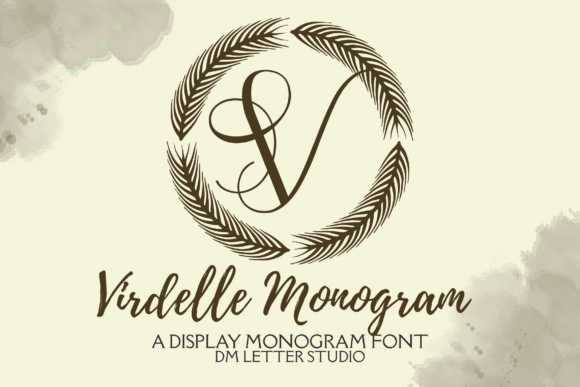 Virdelle Monogram: A Botanical Font for Modern Marketing