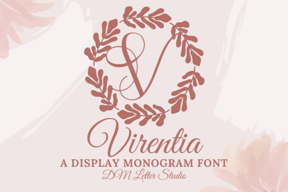 Virentia Monogram: A Botanical Elegance for Branding